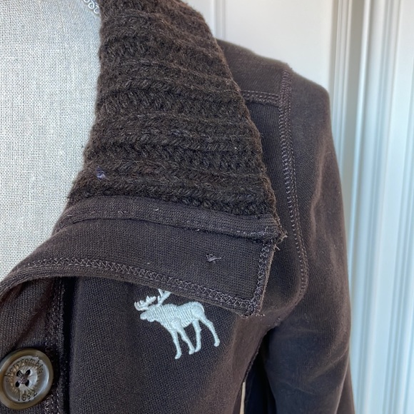 Abercrombine & Fitch Brown Fleece Jacket | Size Kids XL - Picture 2 of 4